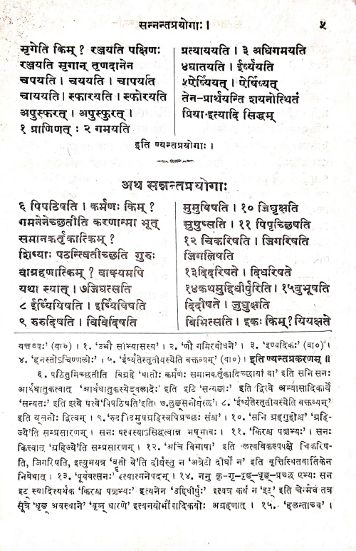 Siddhanta kaumudi Prayoga Suchi